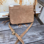 Cowhide Fringe Crossbody Bag