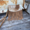 Cowhide Fringe Crossbody Bag