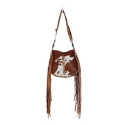 Cowhide Fringe Saddle Bag