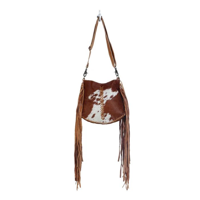 Cowhide Fringe Saddle Bag