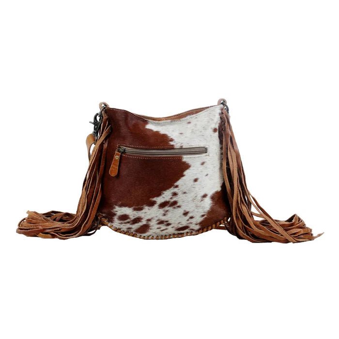 Cowhide Fringe Saddle Bag