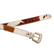 Cowhide Print Leather BeltS