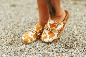 Cowhide Slip On With Chunky ChainBrown6