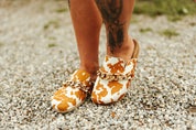 Cowhide Slip On With Chunky ChainBrown6