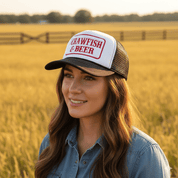 Crawfish And Beer Embroidered Trucker Hat