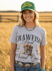 Crawfish Boil Social Club Graphic TeeCool GreyS