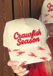 Crawfish Season Embroidered Trucker Hat