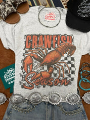 Crawfish Season Graphic TeeLight AshS