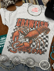 Crawfish Season Graphic TeeLight AshS
