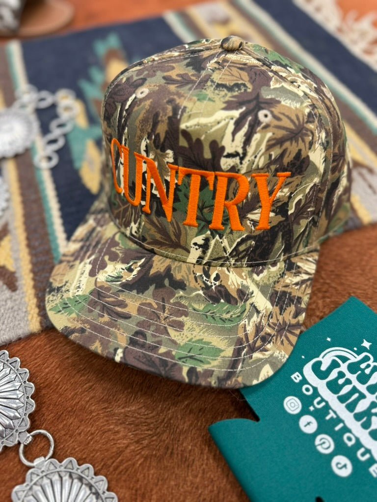 Cuntry Camo Embroidered Trucker Hat