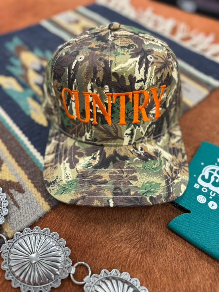 Cuntry Camo Embroidered Trucker Hat