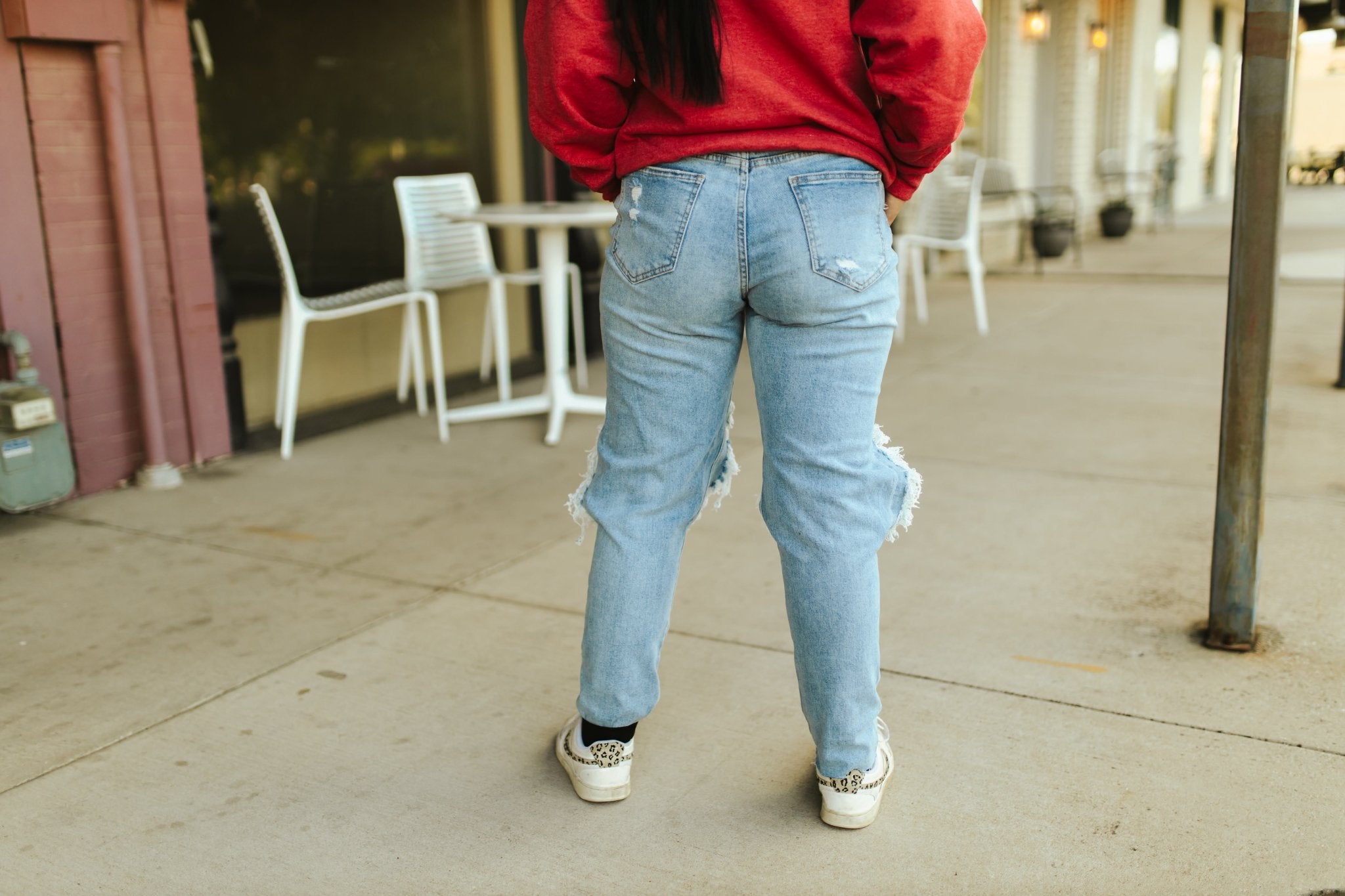 Cut Out Boyfriend Jeans1