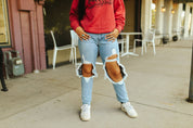 Cut Out Boyfriend Jeans1