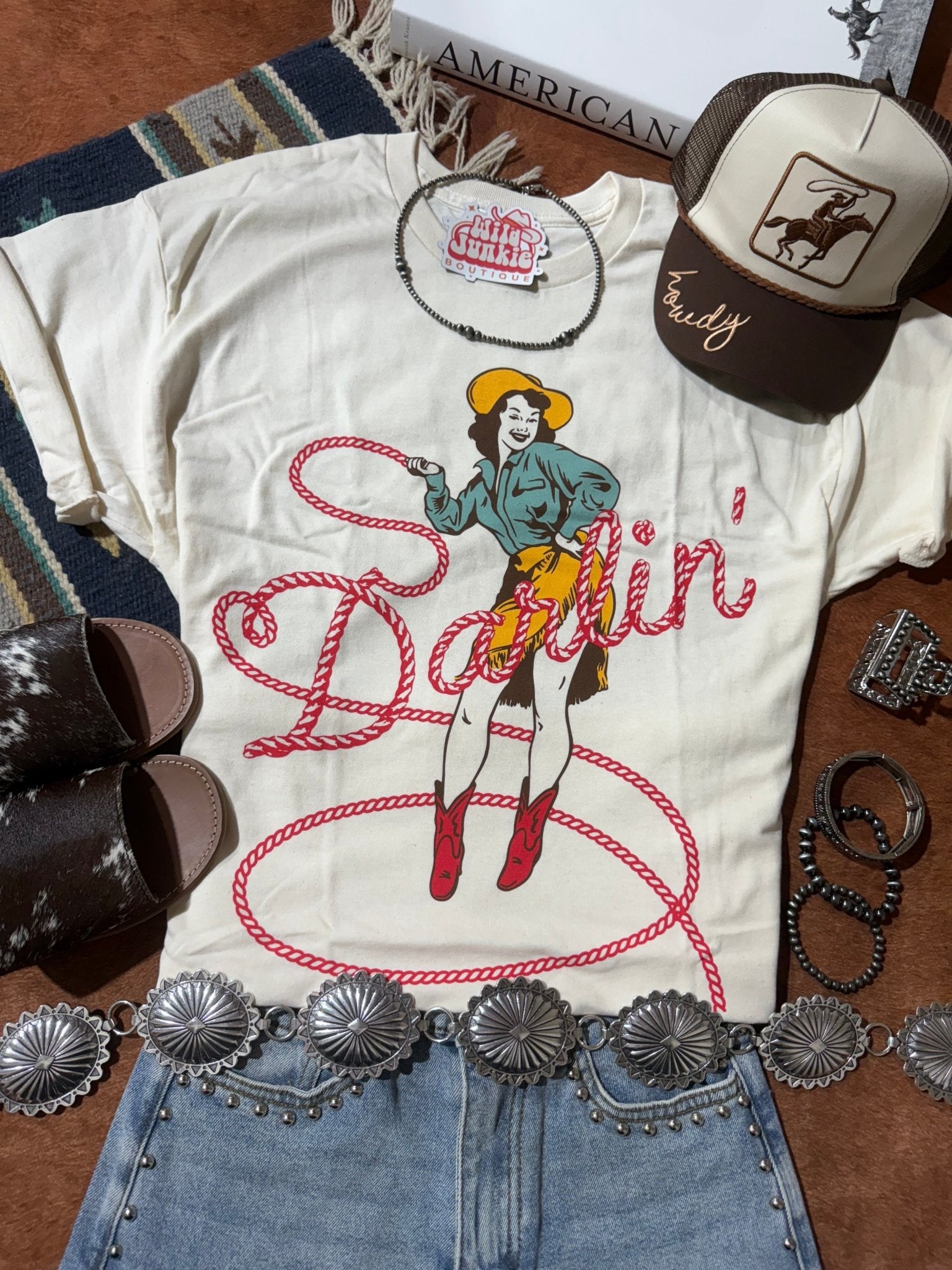 Darlin' Cowgirl Oversized Graphic TeeS/M