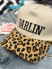 Darlin' Embroidered Leopard Trucker Hat