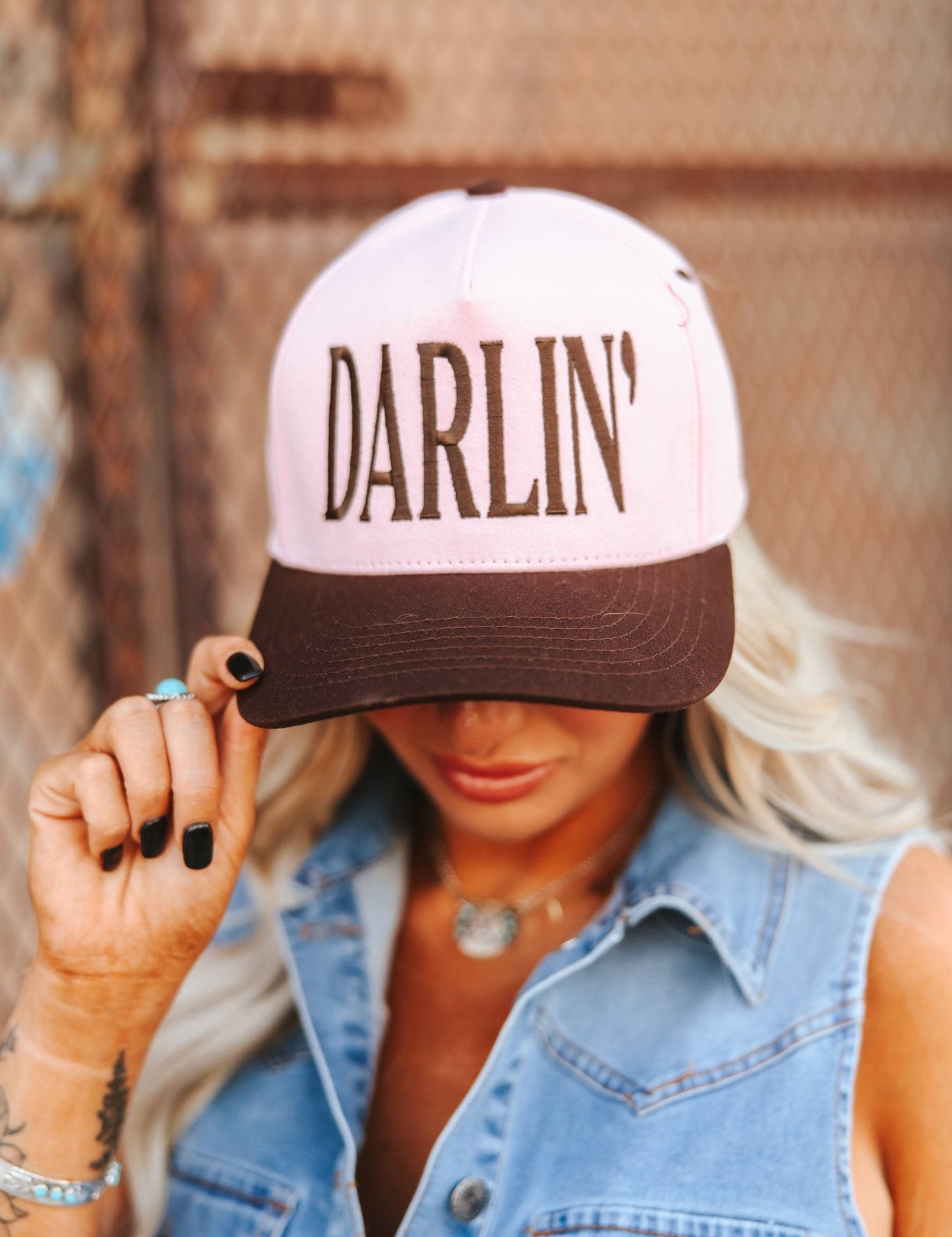 Darlin' Embroidered Trucker Hat
