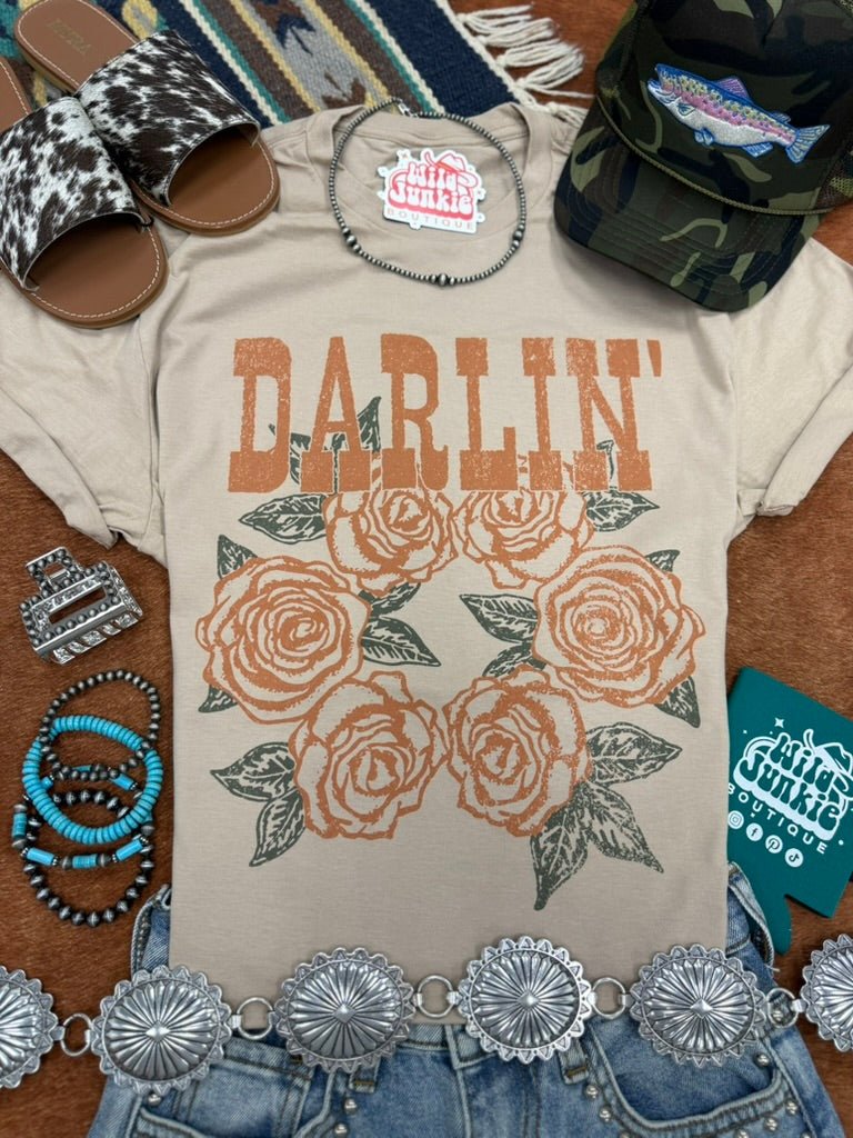 Darlin' Floral Graphic TeeTanS