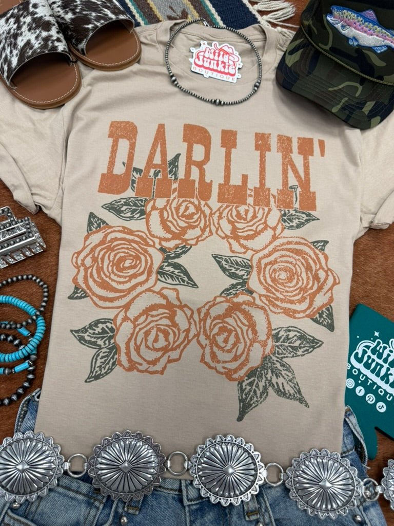 Darlin' Floral Graphic TeeTanS