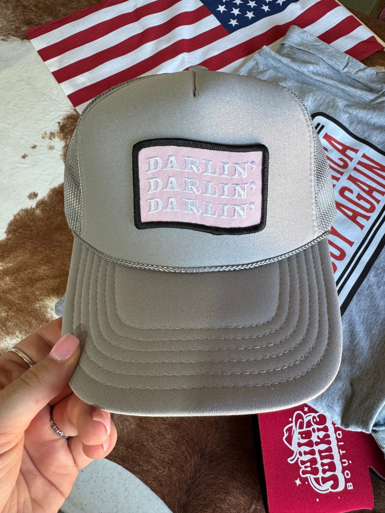 Darlin&#39; Patch Trucker HatMultiOS