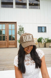 Darlin’ Polka Dot Embroidered Trucker Hat
