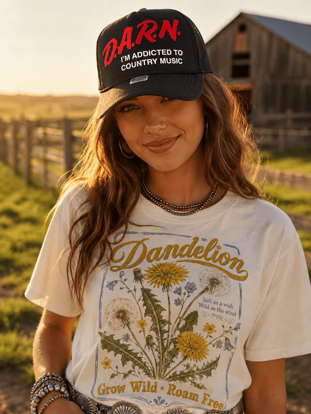 Darn I'm Addicted To Country Music Trucker Hat