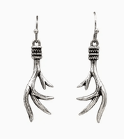 Deer Antler Dangle Earrings