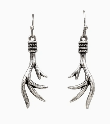Deer Antler Dangle Earrings