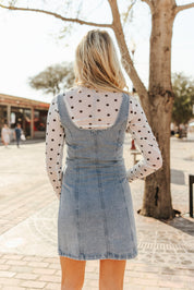 Denim Button Down Sleeveless DressS