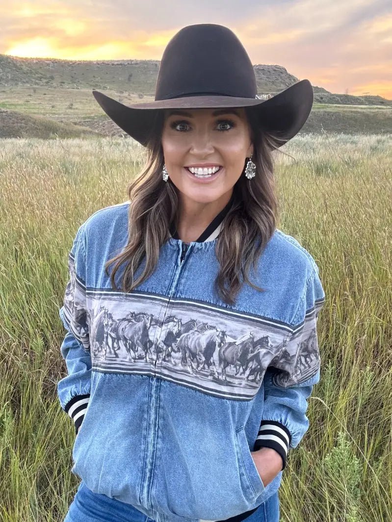 Denim Rush Bomber Jacket - PREORDERS