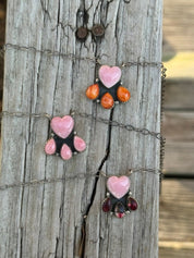 Desert Blush Pink Conch Heart PendantPink Conch