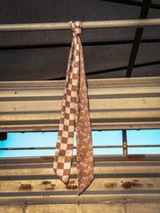 Desert Checkerboard Brand Twilly