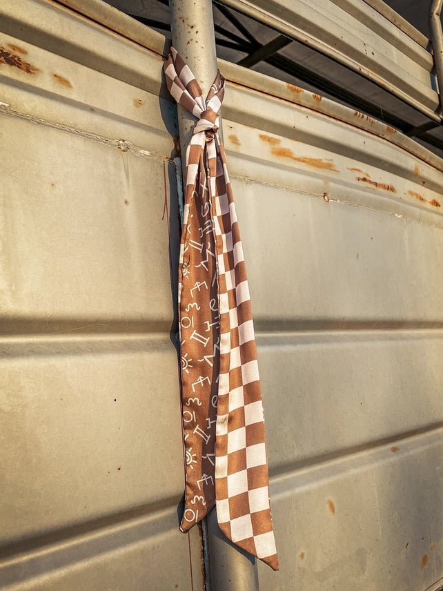 Desert Checkerboard Brand Twilly
