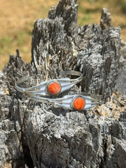 Desert Ember Silver Cuff