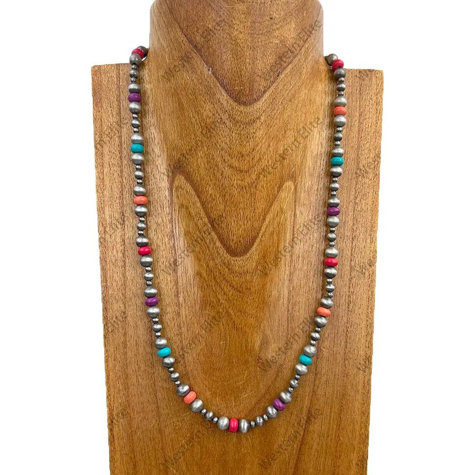 Desert Horizon Pearl Multi - Stone Necklace