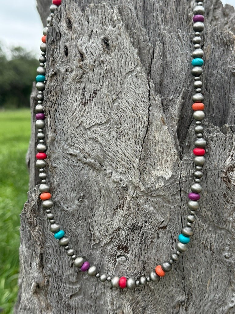 Desert Horizon Pearl Multi - Stone Necklace