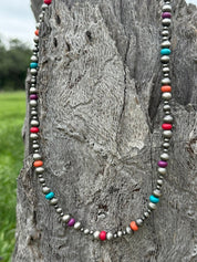 Desert Horizon Pearl Multi - Stone Necklace