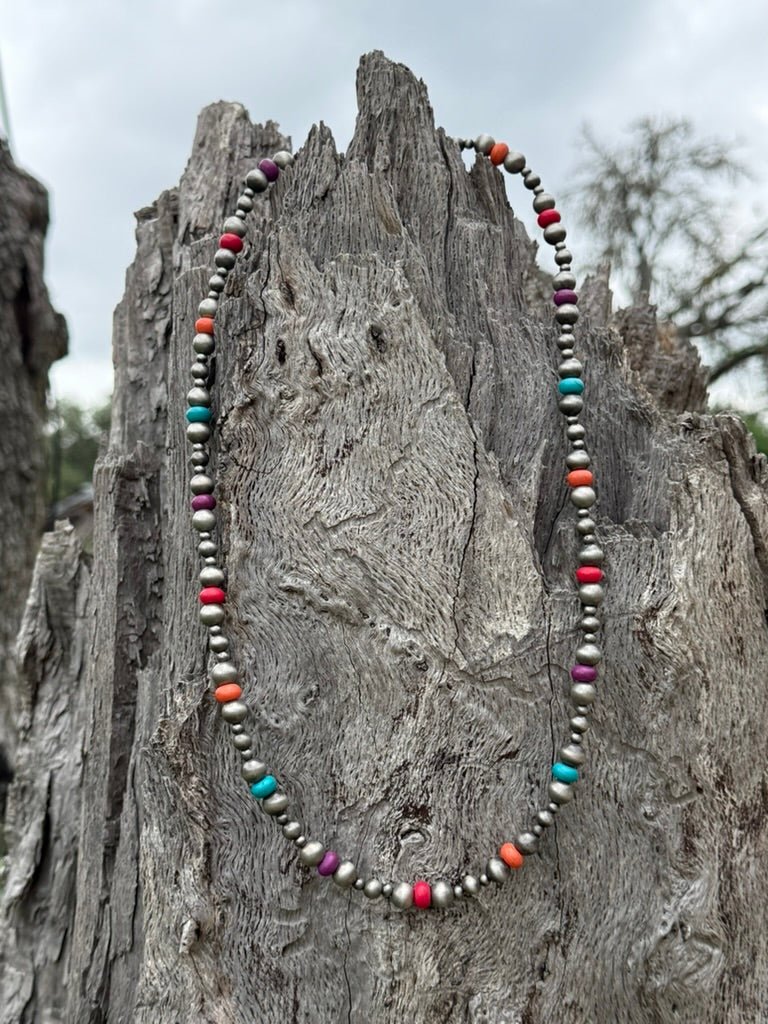 Desert Horizon Pearl Multi - Stone Necklace