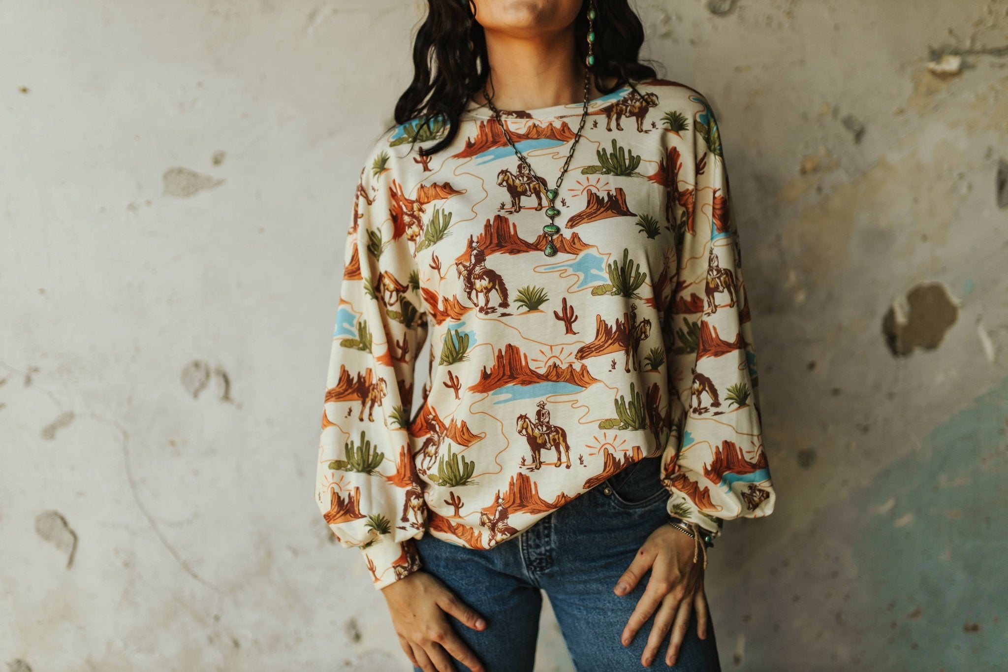 Desert Oasis Graphic SweatshirtS