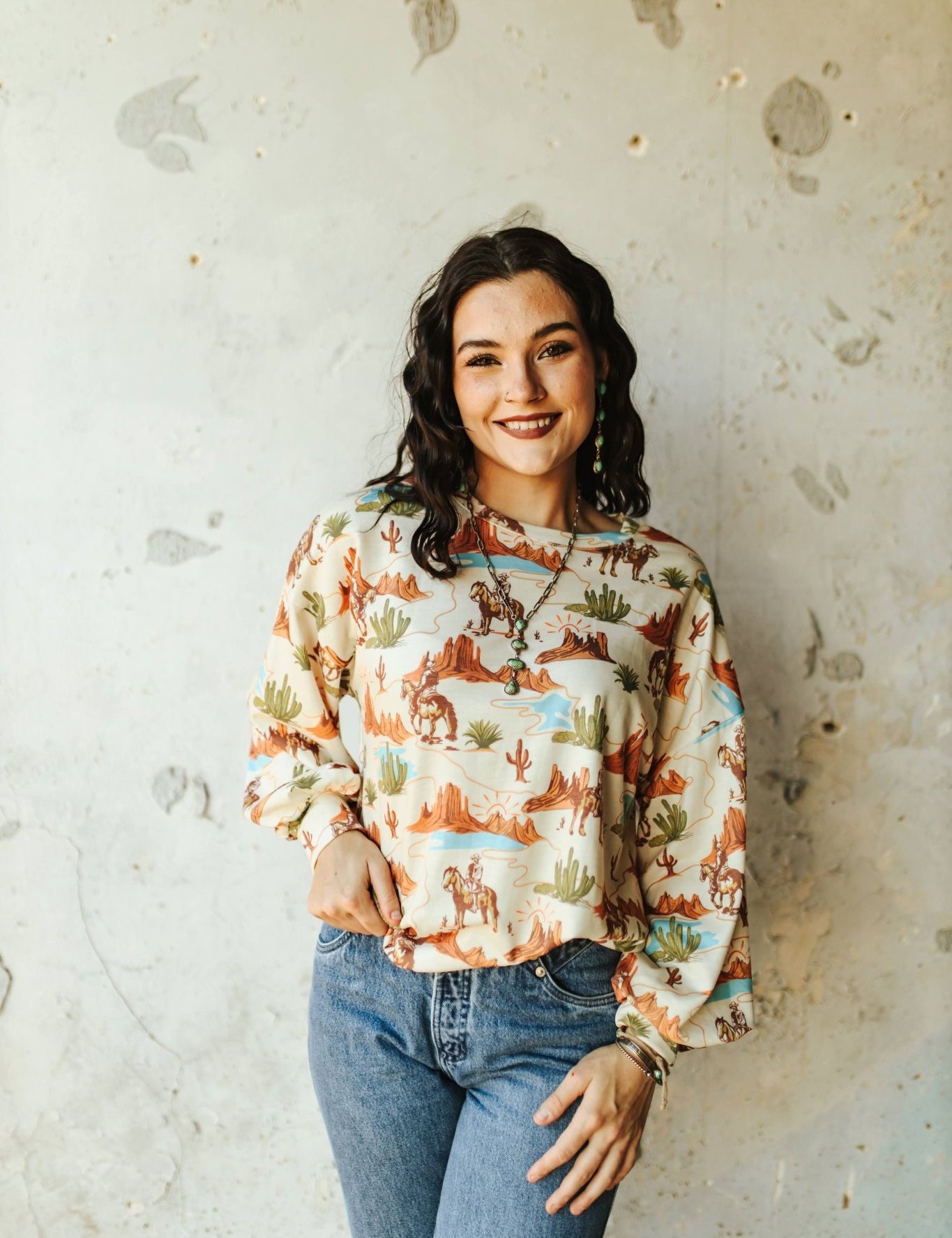 Desert Oasis Graphic SweatshirtS