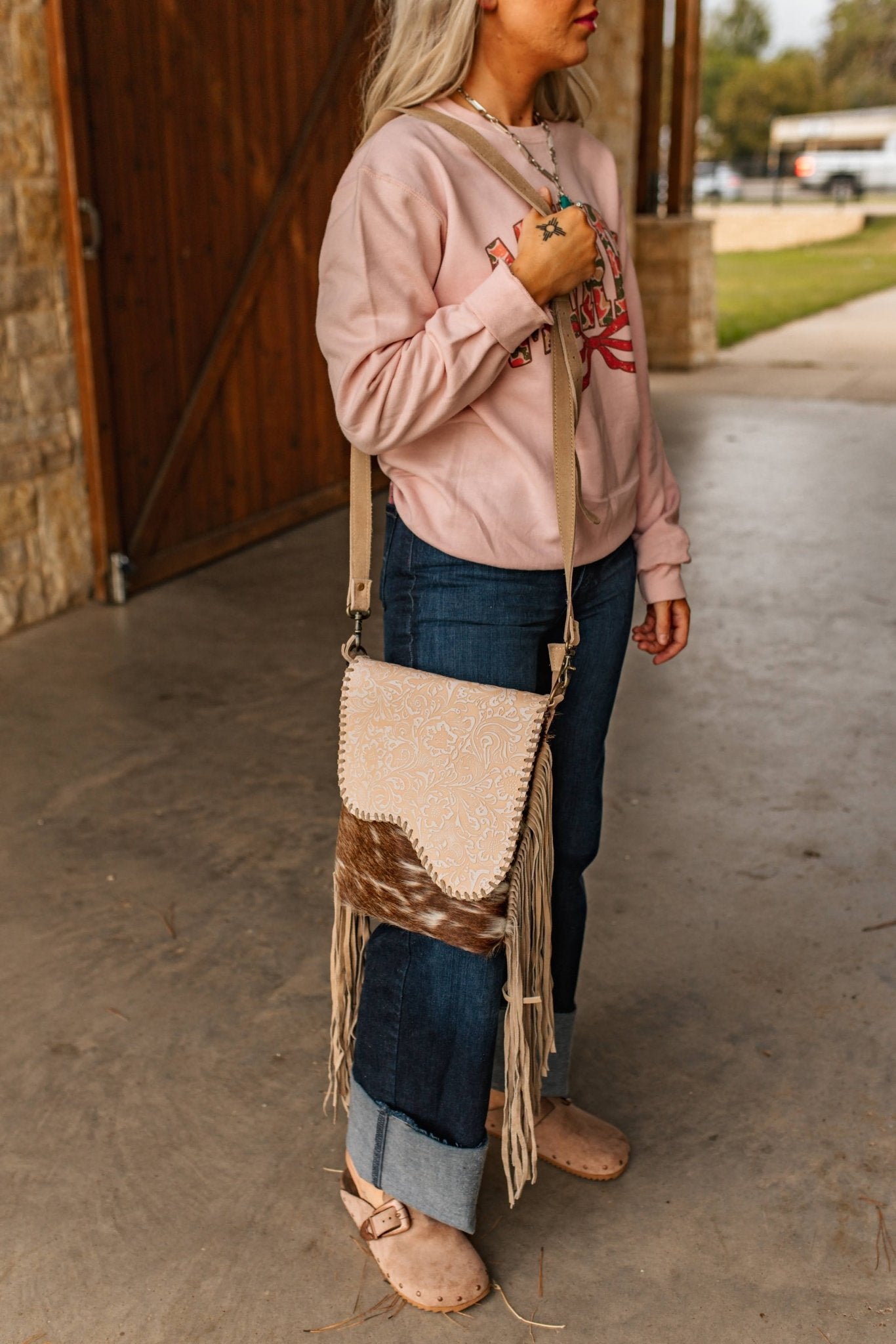 Desert Rider Fringed Crossbody Bag