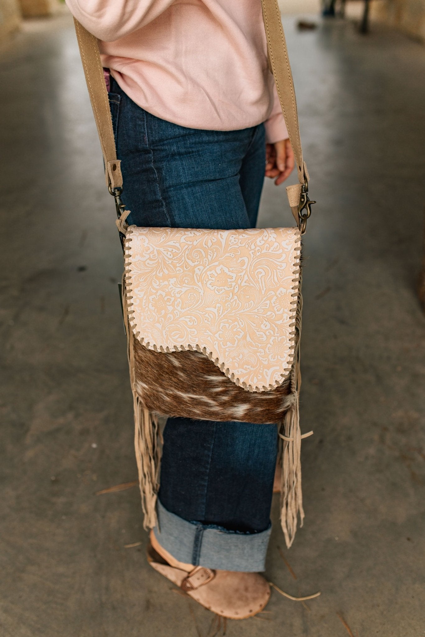 Desert Rider Fringed Crossbody Bag