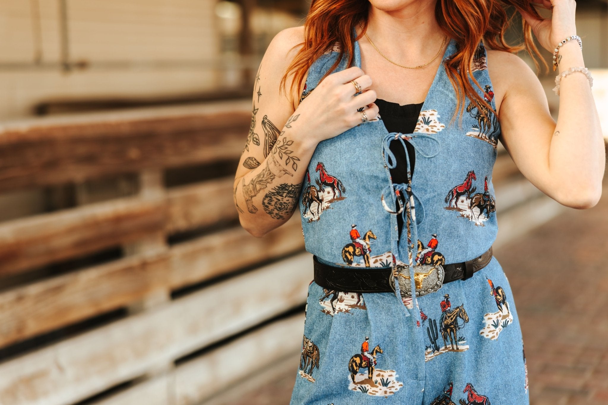 Desert Riders Front Tie VestS