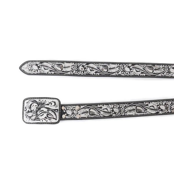 Desert Silver Moon Leather BeltS