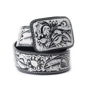 Desert Silver Moon Leather BeltS