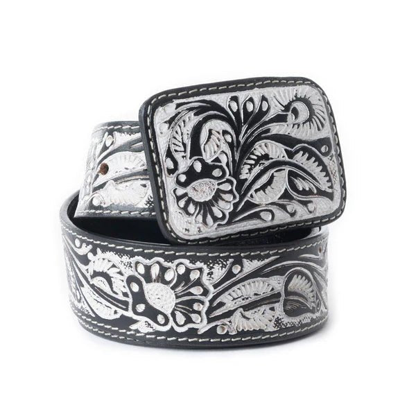 Desert Silver Moon Leather BeltS