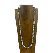 Desert Sky Stamped Barrel Necklace