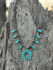 Desert Sky Turquoise Naja Necklace