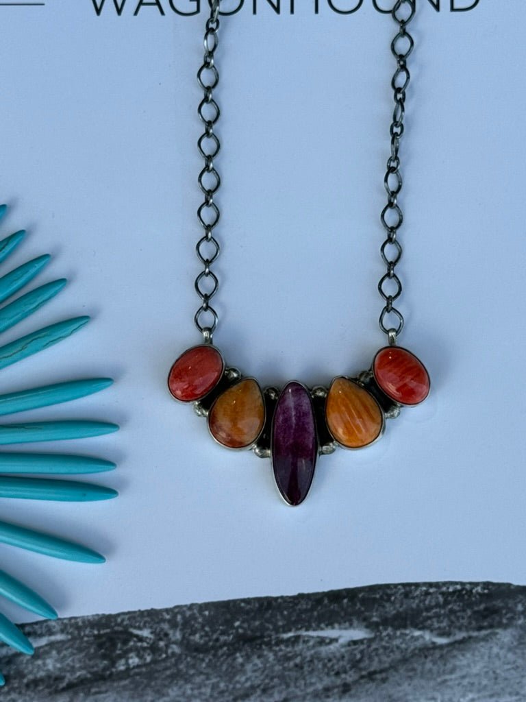Desert Sunset Drip Chain Necklace