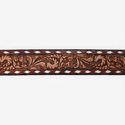 Desert Wildflower Hand-Tooled Leather BeltS