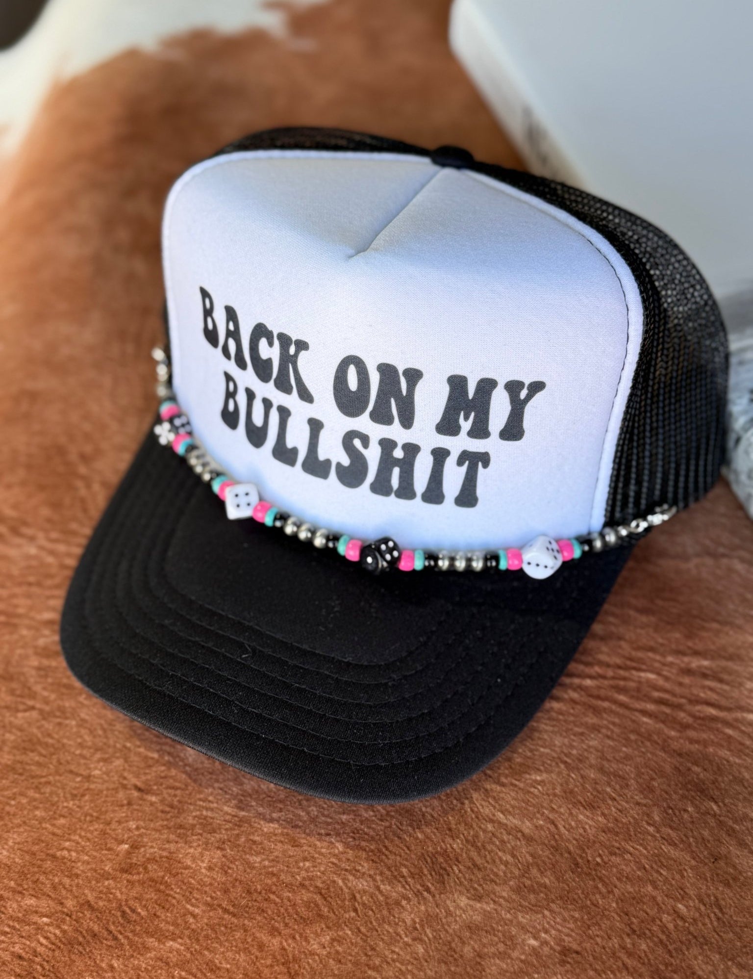 Dice Charm Trucker Hat Chain